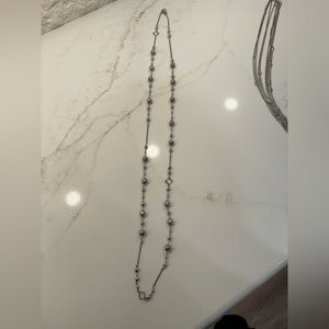 David Yurman silver ball chain necklace 23 inches long